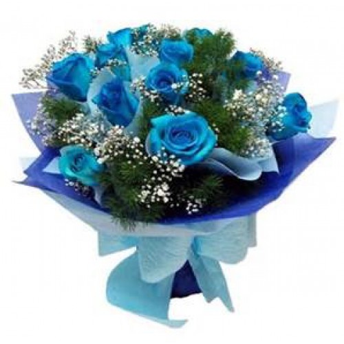 Blue Rose Aqua Bouquet