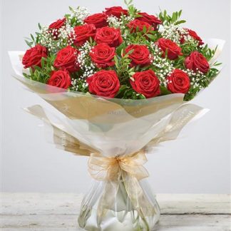 Heavenly Red Rose Handtied Large