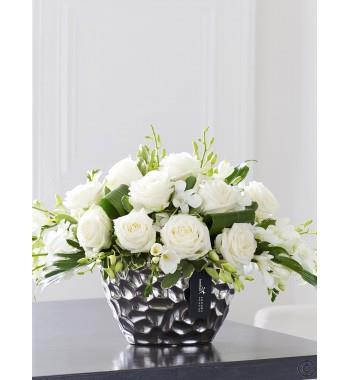 Luxury White Orchid Arrangement